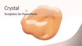  Presentation with magazines - Audience pleasing presentation design consisting of foundation color sample - make-up backdrop and a sky blue colored foreground