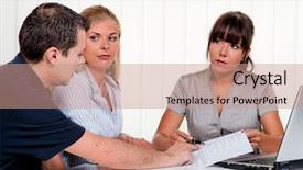  Presentation with foundation - Colorful presentation enhanced with foundation company - husband and wife backdrop and a coral colored foreground