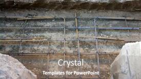  Presentation with framework - Presentation theme having foundation-construction-building-site-making background and a gray colored foreground