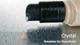  Presentation with foundation - Theme having foundation cream close up background and a dark gray colored foreground