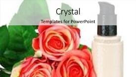  Presentation with foundation - Colorful slide set enhanced with foundation cream close up backdrop and a white colored foreground