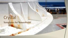  Presentation with house foundation - Presentation theme with foundation detail of historical light background and a  colored foreground