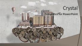  Presentation with foundation engineering - Audience pleasing presentation consisting of foundation engineering - mini city design mixed media backdrop and a light gray colored foreground