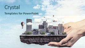  Presentation with foundation engineering - Presentation consisting of foundation engineering - mini city design mixed media background and a light blue colored foreground