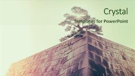  Presentation with japan castle - PPT layouts featuring foundation of a castle tower background and a soft green colored foreground