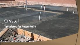  Presentation with building foundation - Presentation having foundation of a new luxury background and a gray colored foreground