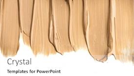  Presentation with foundation - Audience pleasing PPT theme consisting of foundation-smears-close-up-foundation backdrop and a white colored foreground