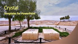  Presentation with memorial - Slides consisting of polinators - kibbutz sde boker background and a sky blue colored foreground