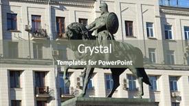  Presentation with minar monument in new delhi - Slides featuring founders day - monument to yuri dolgoruky background and a  colored foreground