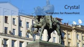  Presentation with minar monument in new delhi - PPT theme enhanced with founders day - monument to yuri dolgoruky background and a  colored foreground