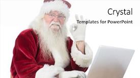  Presentation with santa - Beautiful presentation design featuring founding fathers - santa is satisfied about what backdrop and a white colored foreground