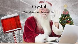  Presentation with christmas tree - Colorful presentation theme enhanced with founding fathers - santa is satisfied about what backdrop and a soft green colored foreground