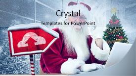  Presentation with christmas tree - Audience pleasing presentation design consisting of founding fathers - santa is satisfied about what backdrop and a light blue colored foreground