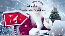  Presentation with christmas tree - Amazing presentation theme having founding fathers - santa is satisfied about what backdrop and a light blue colored foreground