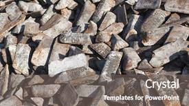  Presentation with foundry - Slide set enhanced with foundry - casted pig iron background and a gray colored foreground