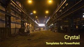  Presentation with foundry - Theme enhanced with foundry - interior of a worn warehouse background and a wine colored foreground