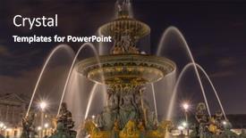  Presentation with paris france - PPT layouts enhanced with fountain-at-place-de-la background and a wine colored foreground
