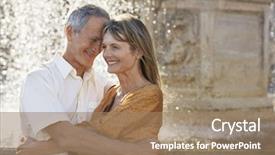  Presentation with rome - Slide deck consisting of fountain in rome italy background and a coral colored foreground