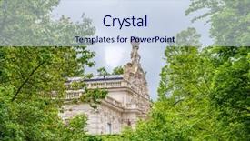  Presentation with world war 2 germany - Cool new presentation with fountain living water - linderhof munich germany backdrop and a  colored foreground