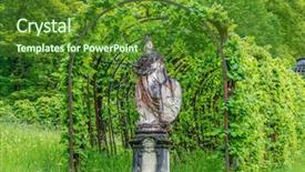  Presentation with football germany - Amazing slides having fountain living water - linderhof munich germany backdrop and a  colored foreground