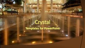  Presentation with petronas - Colorful slides enhanced with fountain near petronas twins towers backdrop and a tawny brown colored foreground