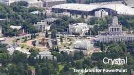  Presentation with peoples - PPT layouts featuring fountain of friendship of peoples background and a dark gray colored foreground