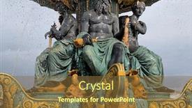  Presentation with seas - Audience pleasing PPT layouts consisting of fountain-of-the-seas-detail backdrop and a tawny brown colored foreground