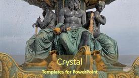  Presentation with seas - Beautiful PPT layouts featuring fountain-of-the-seas-detail backdrop and a tawny brown colored foreground