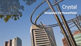  Presentation with columbus - Beautiful theme featuring fountains at bicentennial park beckon visitors to downtown columbus ohio in the summer backdrop and a teal colored foreground