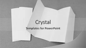  Presentation with fold - Amazing PPT theme having four - fold white template paper backdrop and a light gray colored foreground