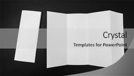  Presentation with black paper - Colorful presentation enhanced with four - fold white template paper backdrop and a light gray colored foreground