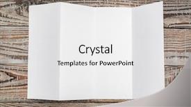  Presentation with fold - Cool new PPT theme with four - fold white template paper backdrop and a white colored foreground