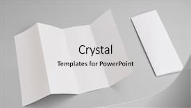  Presentation with fold - Cool new presentation with four- fold white template paper backdrop and a light gray colored foreground