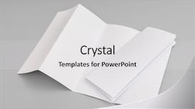  Presentation with fold - Slide deck having four- fold white template paper background and a white colored foreground
