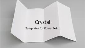 Presentation with fold - Colorful theme enhanced with four- fold white template paper backdrop and a light gray colored foreground