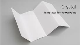  Presentation with fold - Beautiful slides featuring four- fold white template paper backdrop and a light gray colored foreground
