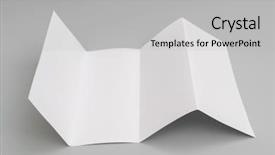  Presentation with fold - Amazing PPT theme having four- fold white template paper backdrop and a light gray colored foreground