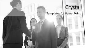  Presentation with hand shake law office - Amazing PPT theme having four agreements - confident business partners shaking hands backdrop and a white colored foreground