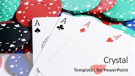  Presentation with casino sound - Colorful theme enhanced with gift box flowers card ribbon and tie on a wooden table shallow dof backdrop and a coral colored foreground