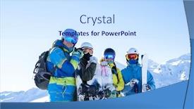  Presentation with athletes - Amazing PPT theme having four-athletes-in-helmet backdrop and a sky blue colored foreground