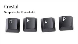  Presentation with black children computer - PPT layouts with four black computer keyboard keys background and a white colored foreground