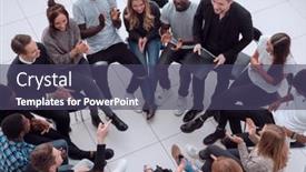  Presentation with architects - Theme with four-charismatic-architects-looking background and a violet colored foreground