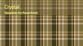  Presentation with tartan - Presentation having four colored - tartan plaid fabric pattern 4 background and a tawny brown colored foreground