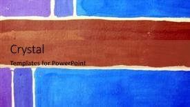  Presentation with watercolor circles - Cool new slide deck with four colored - vibrant watercolor background 4 backdrop and a red colored foreground