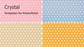  Presentation with different - Beautiful PPT layouts featuring four different stylish dotted backgrounds backdrop and a lemonade colored foreground