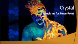  Presentation with bing clip art for birthdays - Audience pleasing slide deck consisting of four elements - body art glowing in ultraviolet backdrop and a navy blue colored foreground