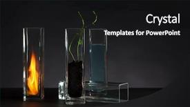  Presentation with water glass - Colorful presentation design enhanced with marketing background - automation - blur backdrop and a light gray colored foreground
