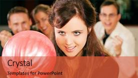  Presentation with bowling - Presentation theme featuring italian resturant - cup of cafe vienna con background and a white colored foreground