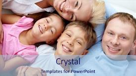  Presentation with home black family - PPT layouts with four generations - portrait of happy family resting background and a  colored foreground