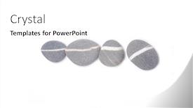  Presentation with beautiful nature - PPT theme featuring four-gray-stone-with-beautiful background and a white colored foreground